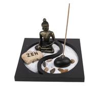 lachineuse - Jardin Zen Japonais - Décoration Zen Intérieur Yin Yang - avec Sable, Pierres & Rateau - Déco Zen pour Bureau - Objet Décoration Asiatique - Idée Cadeau Japonais Asie