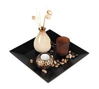 lachineuse-Plateau Bougie Déco Zen-Décoration d'Intérieur-24x20 cm