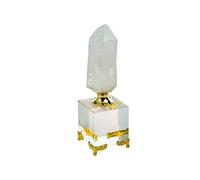 Lachineuse - Pointe de Cristal Naturel sur Support - Décoration Zen & Feng Shui - Objet Déco Japonaise Asiatique - Idée Cadeau Originale Japon Asie - Décoration Intérieure Salon, Bureau