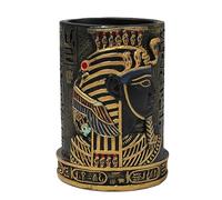 lachineuse - Pot à Crayon Égyptien Pharaon - Objet Décoration Bureau Égypte Antique - Idée Cadeau Originale Souvenir Égypte - Cadeau Homme Femme Déco Intérieure
