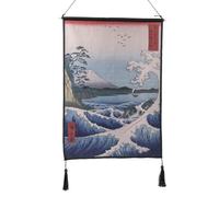 lachineuse - Tapisserie Murale Vague de Kanagawa - Panneau Mural - Estampe de Hokusai - Déco Japonaise à Suspendre - 47 x 66 cm - Tableau Mur - Coloris Multicolore - Idée Cadeau Japon Asie