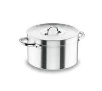 Lacor 20037 - Gratin haut avec aluminium Couvercle Chef 36 cm | Fabriqué en acier inoxydable de qualité alimentaire; haute résistance à la corrosion et usure quotidienne