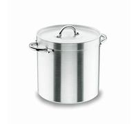 Lacor 20134 - Pot droit avec aluminium Couvercle Chef 34 cm | Ustensile professionnel durable; conçu pour un rendement optimal y nettoyage rapide et facile au lave-vaisselle
