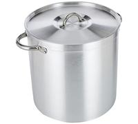 Lacor 20140 - Pot droit avec aluminium Couvercle Chef 40 cm | Ustensile professionnel durable; conçu pour un rendement optimal y nettoyage rapide et facile au lave-vaisselle