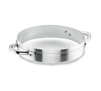 Lacor 20638 - Chef's Paella Pan Aluminum 38 cm. Qualité Professionnelle | Ustensile professionnel durable; conçu pour un rendement optimal y nettoyage rapide et facile au lave-vaisselle