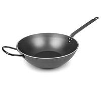 Lacor – Wok 23830 – Aluminium robuste, 30 cm – Noir