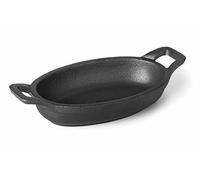 Lacor 25782 - Casserole ovale sans base magmatique, noir, 17 x 12 cm | Fabriqué en acier inoxydable de qualité alimentaire; haute résistance à la corrosion et usure quotidienne