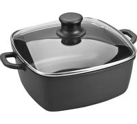 LACOR 25829 Cocotte avec couvercle en verre 28 cm, fonte aluminium