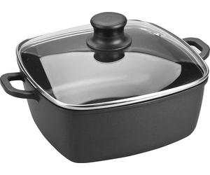 LACOR 25829 Cocotte avec couvercle en verre 28 cm, fonte aluminium