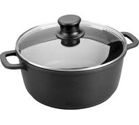 LACOR 25831 Cocotte avec couvercle en verre 30 cm, fonte aluminium