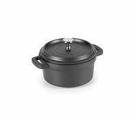 LACOR 25915 Faitout avec Couvercle Rond Aluminium Fondu Noir 14 cm