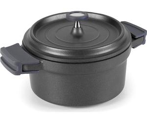 LACOR 25917 Marmite à rôti noir 16 cm, fonte aluminium