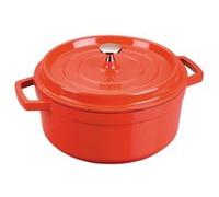LACOR 25924 FAITOUT ROUGE FONTE D'ALUMINIUM AVEC COUVERCLE DIAMÈTRE: 24 CM Rouge G