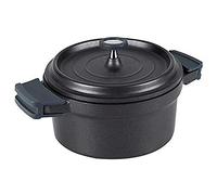 LACOR 25925 - Casserole avec Couvercle en Aluminium moulé 24cm - Noir | Fabriqué en acier inoxydable de qualité alimentaire; haute résistance à la corrosion et usure quotidienne