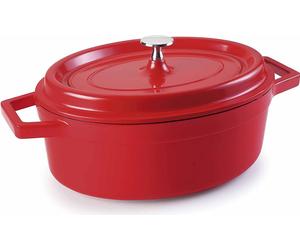 LACOR 25931 Marmite ovale pour rôti 31 x 25 cm, fonte aluminium
