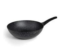 LACOR 26848 Poêle Wok anti-adhésive en aluminium forgé de haute qualité, convient pour tous les types de cuisinières y compris induction, Full Induction, Ø 28 cm, sans PFOA, noir