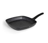 Lacor - 26858 - Grill de Poêle Antiadhésive, Java Square Grill, Aluminium de Haute Qualité, Adapté à tous les types de cuisines, 28 x 28 cm, Écologique et sans PFOA.