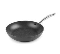 Lacor - 27032 - Poêle antiadhésive tricouche en aluminium fondu, sans PFOA, manche ergonomique, convient pour toutes les cuisines, 32 cm, noir