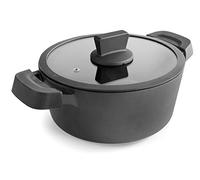 Lacor 27524 27524 Casserole avec Couvercle Titanium Pro avec Antiadhésif 24 cm Aluminium