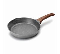 Lacor Poêle Stilo 20 cm – Aluminium anti-adhérente, poignée imitation bois (gris)
