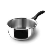 Lacor Casserole Garinox 31312 – acier inox, bec verseur, poignée bakélite, 0,5 L, induction Ø12 cm
