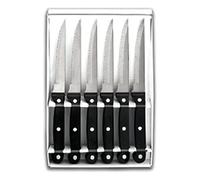 Lacor 39060 - Set 6 couteaux classiques à steak dentelés