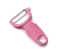 Lacor - 39092 - Epluche Legume, Epluche Pomme, Éplucheur Lisse Fast, Acier Inoxydable, Double Tranchant Lisse, Précision et Exactitude, Ergonomique, Ambidextre, 11 cm, Magenta