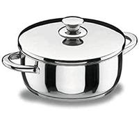 Lacor 40024 - LACOR, 40016, gratin avec Vitrocor Couvercle, acier | Fabriqué en acier inoxydable de qualité alimentaire; haute résistance à la corrosion et usure quotidienne