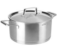 LACOR POÊLE À BRIRE AVEC CAPOT Foodie 28X12,5 cm, Acier inoxydable, Grey, 28 cm
