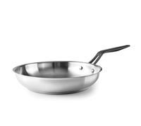 LACOR - 47322 - Poêle Origin, 22 cm, Acier Inoxydable 18/10, Surface Sans Revêtement Antiadhésif pour Cuisson Traditionnelle, Compatible Induction et Lave-Vaisselle, Haute Durabilité