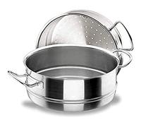 Lacor Panier vapeur BOF Classic Steam Save 50432 – 32 cm Inox, Thermodifusor, compatible induction