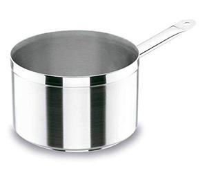 Lacor 54221 - Casserole Chef Luxe Straight Tall 20 cm en acier inoxydable | Fabriqué en acier inoxydable de qualité alimentaire; haute résistance à la corrosion et usure quotidienne