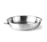 LACOR - 56728 - Corps de poêle Combi, acier inoxydable 18/10, finition intérieure, fond diffuseur de chaleur sandwich, 3 litres, empilable, allant à l’induction, Four, lavable lave-vaisselle, ø28cm