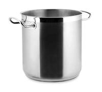 Lacor 57120 - Pot droit sans Couvercle Eco Chef 20 cm en acier inoxydable | Fabriqué en acier inoxydable de qualité alimentaire; haute résistance à la corrosion et usure quotidienne