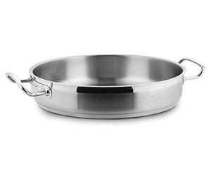 Lacor 57636 poêlon sans couvercle diamètre 36 cm eco-chef, Gris
