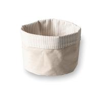 LACOR - 60089 - Corbeille à pain crème, Coton, Viscose, Usinable, Pliable, Polyvalent, Réversible, Empilable, Polyester, Ø 15 cm