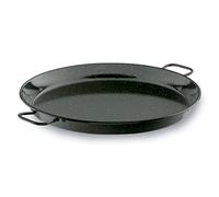 Lacor - 60186 - Poêle à paella en fer Smalt, Mini poêle à paella Idéal pour présenter, servir et cuisiner, couvercle en acier émaillé, Ø36 cm
