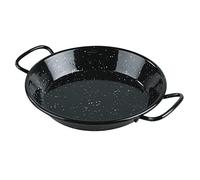 Lacor - 60188 - Poêle à paella en fer Smalt, Mini poêle à paella Idéal pour présenter, servir et cuisiner, couvercle en acier émaillé, Ø28 cm