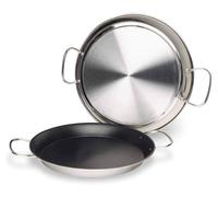 LACOR 60232, poêle à paella, acier inoxydable 18/10, revêtement antiadhésif, diamètre 32 cm