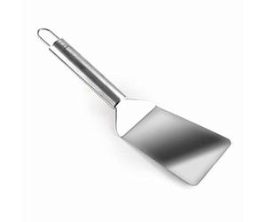 Lacor 60266 - spatule barbecue inclinée, acide en acier inoxydable, poignée | Fabriqué en acier inoxydable de qualité alimentaire; haute résistance à la corrosion et usure quotidienne
