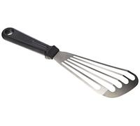 LACOR 60426 Spatule Flexible 30cm à Poisson, Acier Inoxydable, Noir, 17 cm