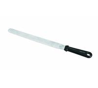 Lacor 60465 Spatule Longue Droite Manche Solide 35 cm, Noir