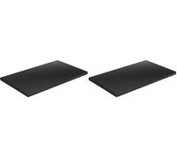 LACOR 60481 t Planche à découper en polyéthylène, Noir, 2,5L x 53l cm (Lot de 2)