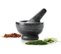LACOR 60512 - Mortier Manuel en Granit, 12 x 8 cm - Gris | Ustensile professionnel durable; conçu pour un rendement optimal y nettoyage rapide et facile au lave-vaisselle