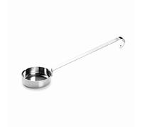 Lacor - 60562 - Bol de sauce à pizza, Louche de cuisine, Bol en acier inoxydable, Ustensiles de cuisine, Capacité 80 g, Longueur 27 cm, Fini brillant
