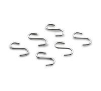 Lacor 60700 Ensemble de 6 Crochets Inox 18 / 10, Argenté