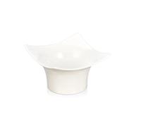 Lacor - 60752 - Vaisselle Degustare Traiteur, Bol carré, Mélamine, Lavable au lave-vaisselle, Empilable, Sans BPA, 80 ml, Blanc, Dimensions : 8,5x8,5 cm