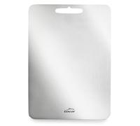 Lacor - 60773 - Schneidebrett aus Titan, Reines Titan 99%, 25 x 36 cm, Wendbar, Hygienisch, Hohe Schnitt- und Wärmebeständigkeit, Mit Aufhängeloch