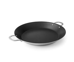 LACOR - 60839 - Plat Paella Induction, Poele Paella TriChef, Technologie TriLayer, Antiadhésif Quantanium, Poignées Inox, Induction, 7 Portions, Nettoyage Facile, ø 40 cm et Hauteur 6 cm