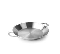 LACOR - 60840 - Plat Paella Induction, Poele Paella TriChef, Technologie TriLayer, Poignées Inox, Induction et Four, 7 Portions, Nettoyage Facile, Lave-vaisselle, ø 40 cm et Hauteur 6 cm